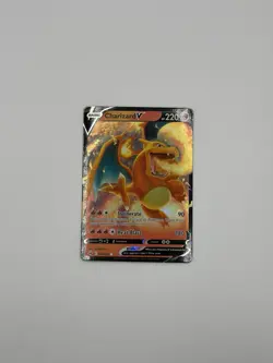 Pokemon TCG Charizard v Crown Zenith Full Art Ultra Rare Holo Card 018/159 - Image 1