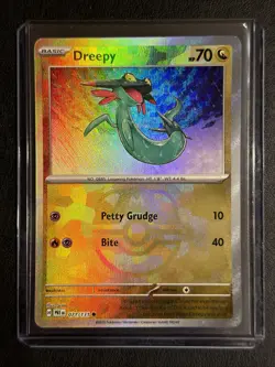Pokemon Dreepy Prismatic Evolutions Card 071/131 Masterball Reverse Holo TCG - Image 1
