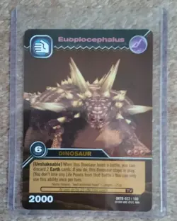 DKTB-022/100 Euoplocephalus Dinosaur King Gold Super Rare Trading Card - Image 1