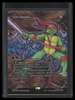 Leo's Katana Borderless Foil Teenage Mutant Ninja Turtles Eternal-Legal #18 - Image 1