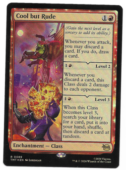 Cool but Rude MTG TMNT 2026 Rare TMT 0089 NM Foil - Image 1