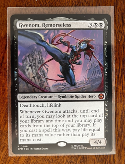 MTG – Spider-man – Spider-man – Gwenom, Remorseless Foil – Promo 0286 - Image 1