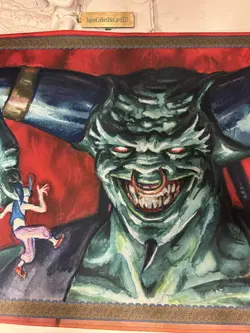 MTG Juzam Djinn Playmat Signed Mark Tedin Rare - Image 3
