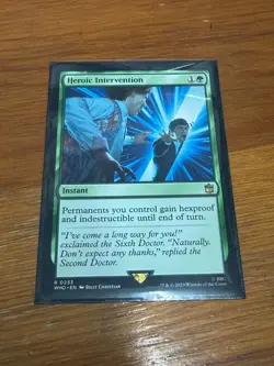 Heroic Intervention Universes Beyond: Doctor Who Magic the Gathering MTG - Image 1