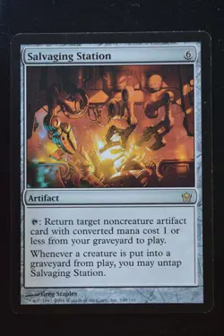 Magic The Gathering MTG SALVAGING STATION Fifth Dawn LP Lightly Played - Image 1