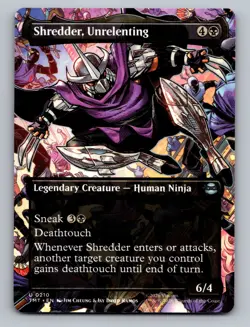 Shredder, Unrelenting (Borderless) U Teenage Mutant Ninja Turtles 210 NM - Image 1