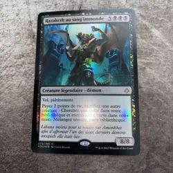 Razaketh, the Foulblooded FOIL French - Hour of Devastation - MTG Magic - LP - Image 1