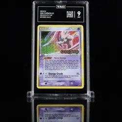 2005 POKEMON EX DEOXYS #17/107 DEOXYS REVERSE HOLO FOIL STAMP TAG 9 MINT - Image 1