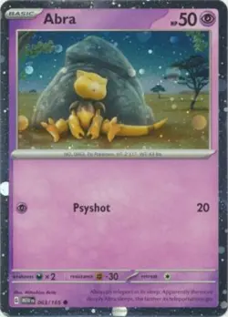 1x (NM) Abra - 063/165 - Cosmos Holo Promo Promos Pokemon - Image 1