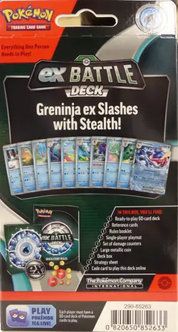 Pokemon TCG PKU85263 Pokemon EX Battle Deck (Greninja EX) - Image 2