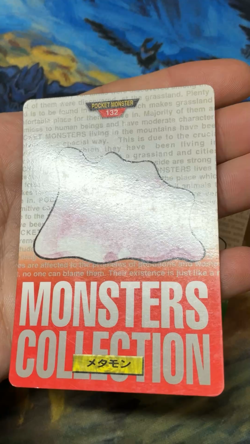 Ditto No. 132 Green & Red Set Bandai Carddass Series 1996 Pokemon Japanese #2657 - Image 2