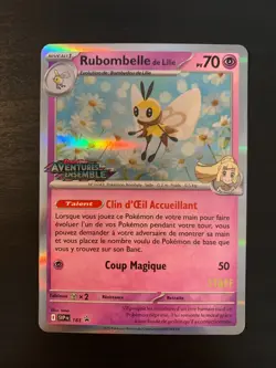 Carte Pokemon : Rubombelle de Lilie SVP 183 STAFF Promo Ecarlate & Violet NEUF - Image 1