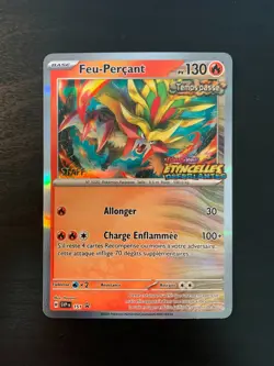 Carte Pokemon : Feu-Percant SVP 151 STAFF Promo Ecarlate & Violet Francaise NEUF - Image 1