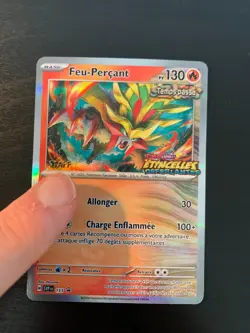 Carte Pokemon : Feu-Percant SVP 151 STAFF Promo Ecarlate & Violet Francaise NEUF - Image 2