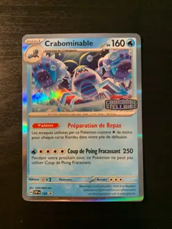 Carte Pokemon : Crabominable SVP 134 Promo Ecarlate & Violet Francaise NEUF - Image 1