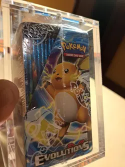 POKEMON XY EVOLUTIONS BOOSTER BOX 36x SEALED + ACRYLIC CASE ENG - NO CHARIZARD - Image 5