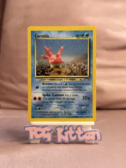 Corsola 37/75 Neo Discovery Uncommon Non-Holo Pokemon - LP - TCGKITTEN - Image 1
