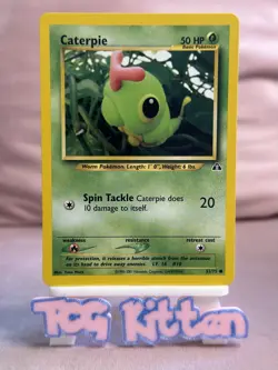 MINT++ Caterpie - 53/75 - Neo Discovery - WOTC - Common - Pokemon - TCGKITTEN - Image 1