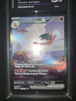 Carta Pokemon - Charizard Ex 199/165 151 Ita Full Art - AiGrading 9,5 No Psa BGS - Image 2