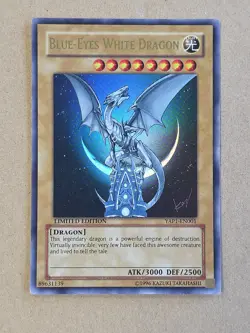 Yugioh Blue-Eyes White Dragon YAP1-EN001 Limited Edition Anniversary Pack MP - Image 1