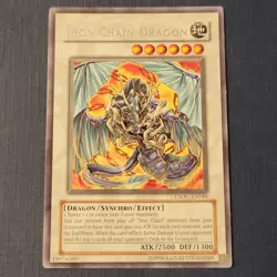 Yu-Gi-Oh! Iron Chain Dragon CSOC-EN040 Rare Moderately Played *FREE SHIPPING* - Image 1