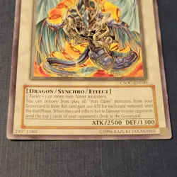 Yu-Gi-Oh! Iron Chain Dragon CSOC-EN040 Rare Moderately Played *FREE SHIPPING* - Image 3