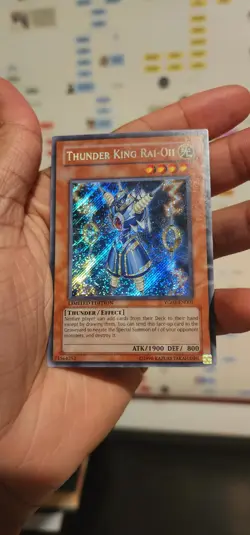 Yugioh Thunder King Rai-Oh Limited Edition Secret Rare YG02-EN001 NM - Image 1