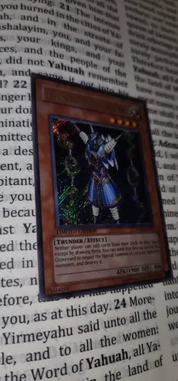Yugioh Thunder King Rai-Oh Limited Edition Secret Rare YG02-EN001 NM - Image 3