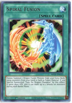 Yugioh - Spiral Fusion MP21-EN133 1st Edition - 2021 Tin of Ancient Battles - Image 1