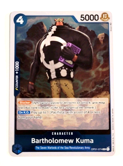 Bartholomew Kuma - OP01-074 R - Rare - Foil - Romance Dawn - One Piece_1 - Image 1