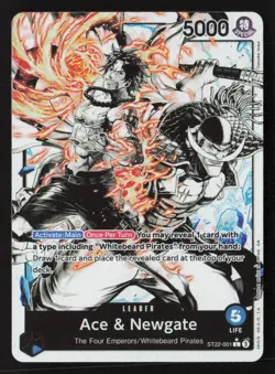 Ace & Newgate (Parallel) L ST22-001 NM - One Piece TCG - Image 1
