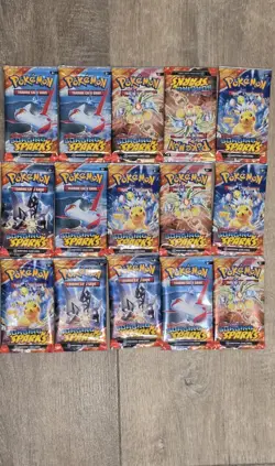 Pokemon TCG Scarlet & Violet Surging Sparks Booster Pack Lot Of 15 Sealed - Image 1