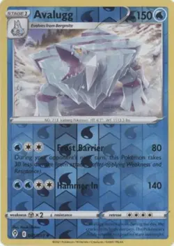 1x (EX) Avalugg - 045/203 - Uncommon - Reverse Holo SWSH Evolving Skies Pokemon - Image 1