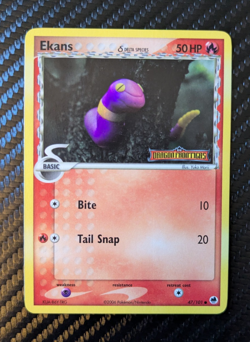 Ekans Delta Species 47/101 Dragon Frontiers Reverse Holo LP Pokemon TCG Vintage - Image 1