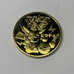 NEW Pokemon Ash and Pikachu High Quality Rare collectible Metal Gold Coin M/NM - Image 2