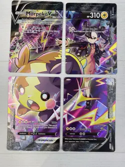 Pokemon TCG Morpeko V-Union SWSH 287 288 289 290 Black Star Promo SET Marnie NM - Image 1