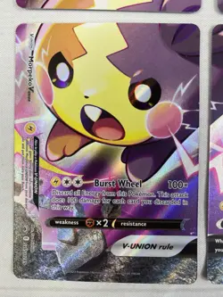 Pokemon TCG Morpeko V-Union SWSH 287 288 289 290 Black Star Promo SET Marnie NM - Image 5