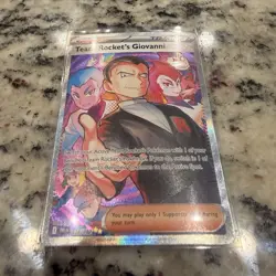 Pokemon Team Rocket's Giovanni Full Art Holo Trainer 238/182 Destined Rivals - Image 1