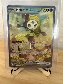 Pokemon Meloetta EX Sv: Black Bolt Special Illustration Rare Holo 167/086 HP 200 - Image 1