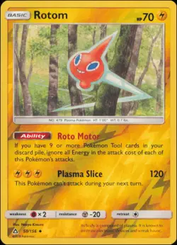 Pokemon - Rotom #50/156 - SM - Ultra Prism Reverse Holo - Image 1