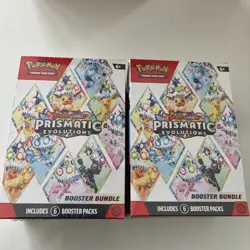 X2 Pokemon TCG Scarlet & Violet Prismatic Evolutions Booster Bundle Sealed - Image 1