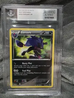 Pokemon TCG Zoroark Next Destinies 102/99 Holo Secret Rare Beckett Authentic - Image 1