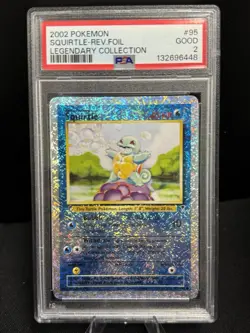 Pokemon Legendary Collection Reverse Holo Squirtle #95/110 PSA 2 GOOD - Image 1