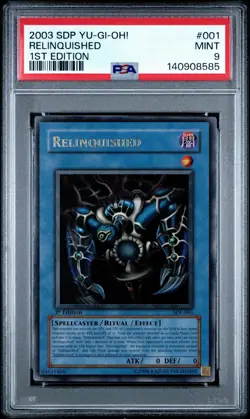 2003 Yu-Gi-Oh! Relinquished Starter Deck: Pegasus SDP 1st Edition Ultra PSA 9 - Image 1