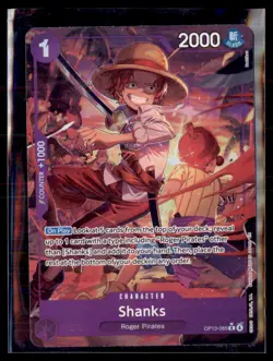 One Piece Carrying On His Will OP13-065 Shanks Alternate Art - Image 1