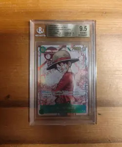 2025 One Piece Monkey D. Luffy Carrying On His Will OP13-118 Alt Art JP BGS 9.5 - Image 1