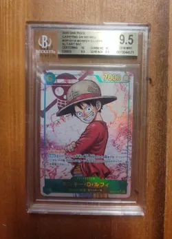 2025 One Piece Monkey D. Luffy Carrying On His Will OP13-118 Alt Art JP BGS 9.5 - Image 4