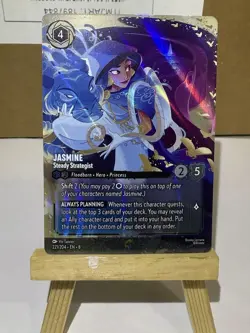 Disney Lorcana Reign Of Jafar Enchanted Jasmine Steady Strategist 221/204 - Image 1
