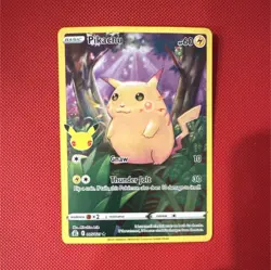 Pokemon Pikachu Celebrations Holo Rare Card 005/025 60 HP 2021 - Image 1
