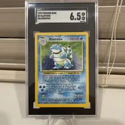 SGC 6.5 Blastoise 1999 Base Set 2/102 Holo Pokemon Card - Image 1